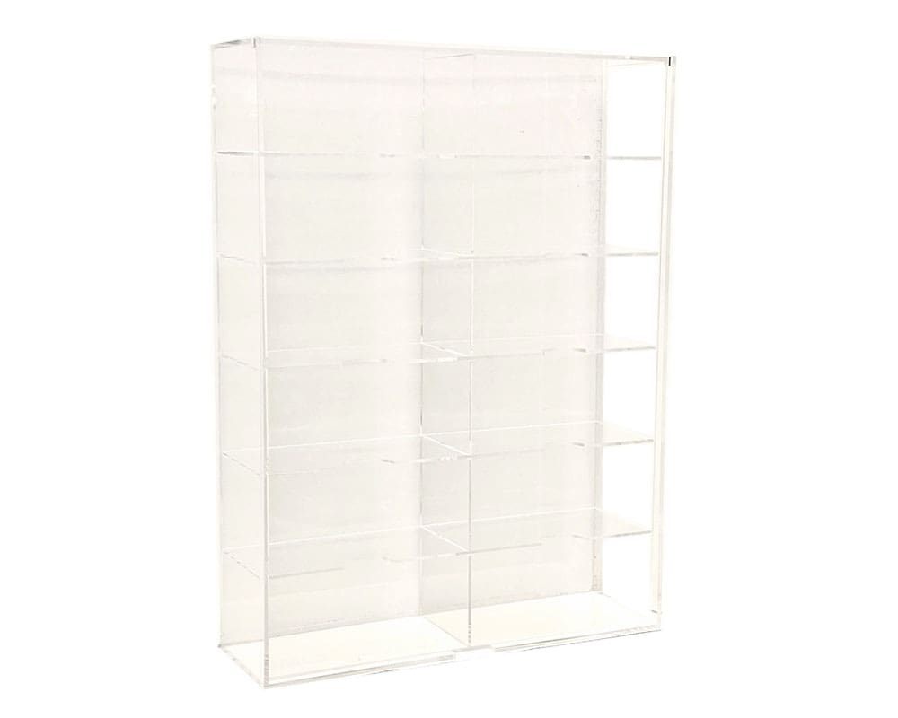 MiJo Exclusives MJ10012 1:64 Wall Mount Display Case | 12 Car Collector Display Clear