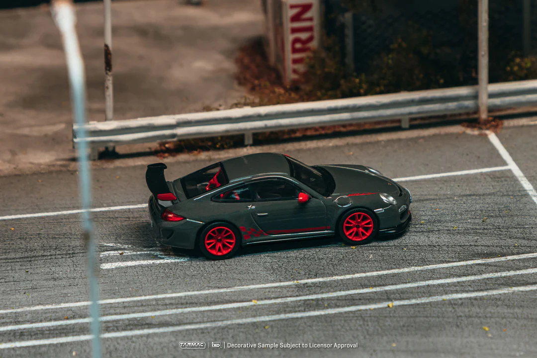 Tarmac Works 1:64 Porsche 911 GT3 RS 997.2 Grey Global64 x IXO Models Diecast Scale Model T64G-091-GY-B - Preorder