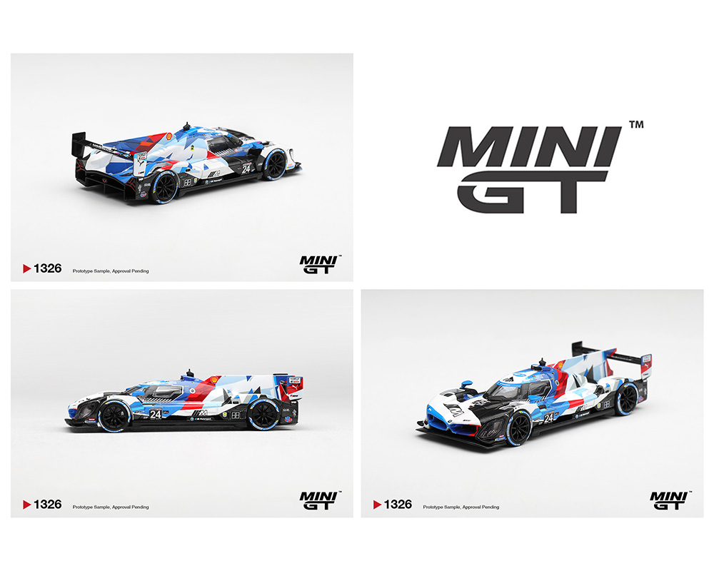 Preorder - Mini GT 1:64 BMW M Hybrid V8 GTP #24 BMW M Team RLL 2024 IMSA Daytona 24 Hours Race Car Limited Edition Diecast Scale Model MGT01326-BL