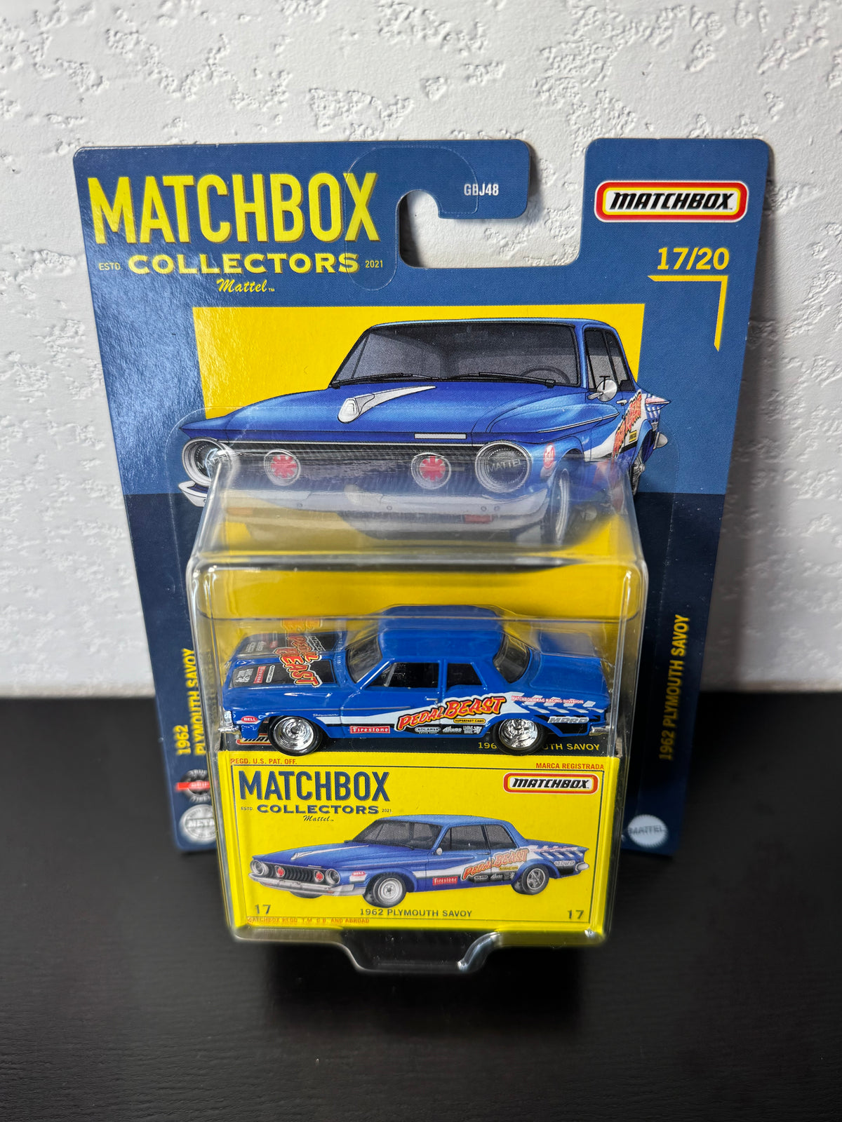 Matchbox Collectors 1962 Plymouth Savoy Blue #17 MB1238 1:64