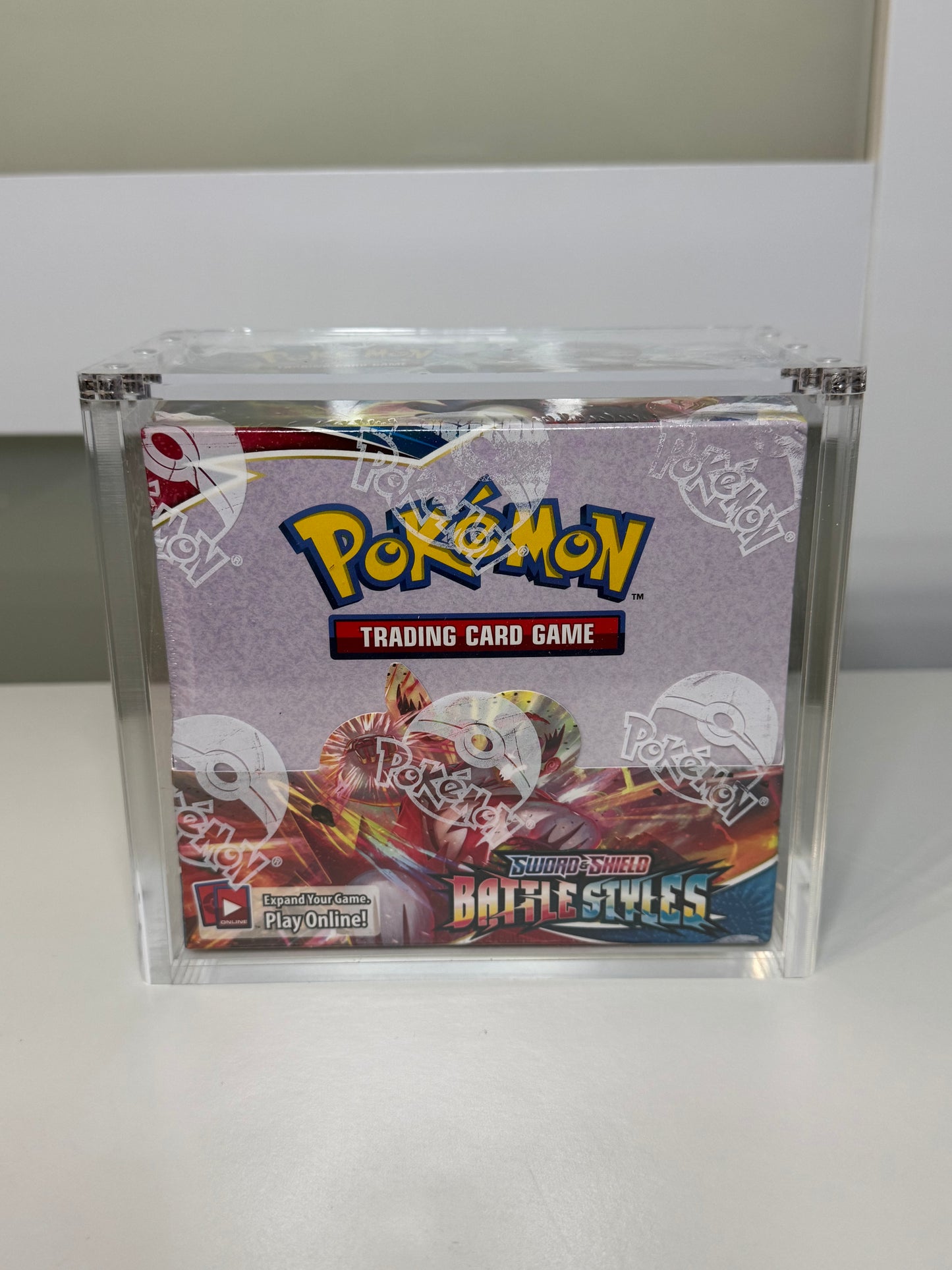 Pokemon Booster Box Acrylic Display Case UV Resistant Magnetic Lid Collector Protector CA Collects