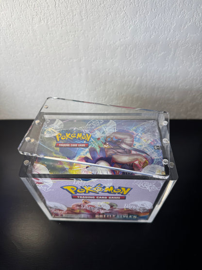 Pokemon Booster Box Acrylic Display Case UV Resistant Magnetic Lid Collector Protector CA Collects