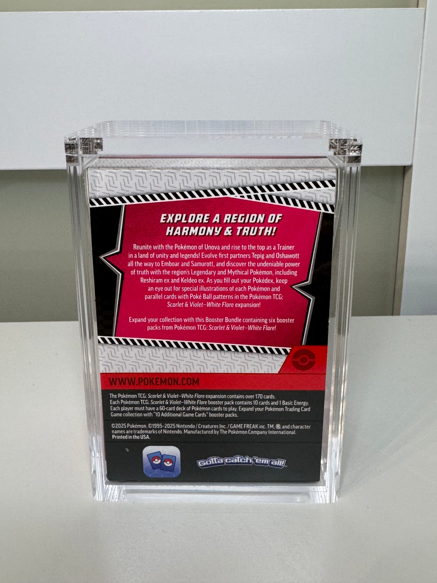 Pokemon Booster Bundle Acrylic Display Case UV Resistant Magnetic Lid Collector Protector CA Collects