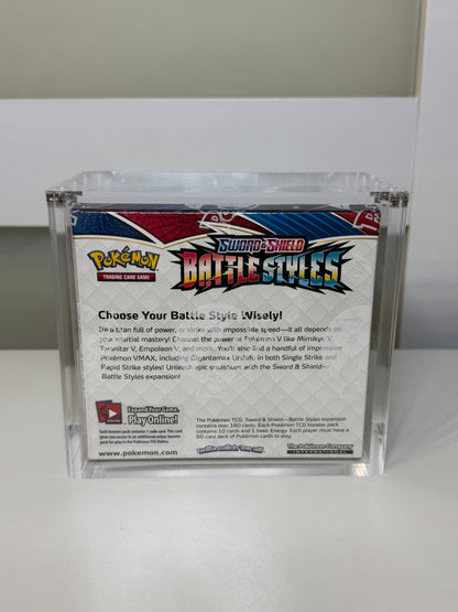 Pokemon Booster Box Acrylic Display Case UV Resistant Magnetic Lid Collector Protector CA Collects