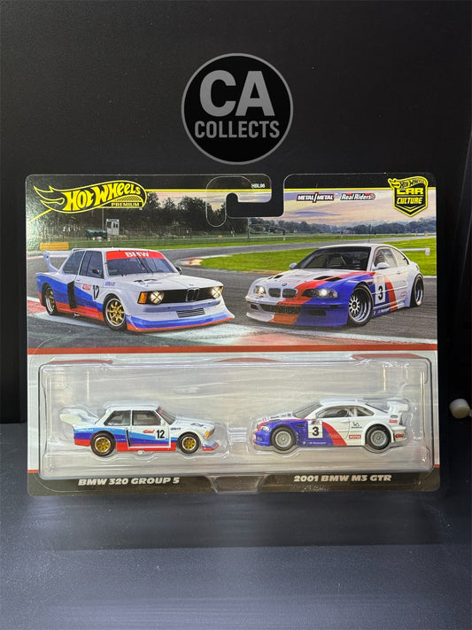 Hot Wheels Car Culture Premium 2-Pack BMW E30 Group 5 & 2001 BMW M3 GTR
