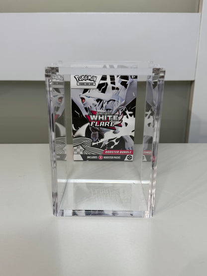 Pokemon Booster Bundle Acrylic Display Case UV Resistant Magnetic Lid Collector Protector CA Collects