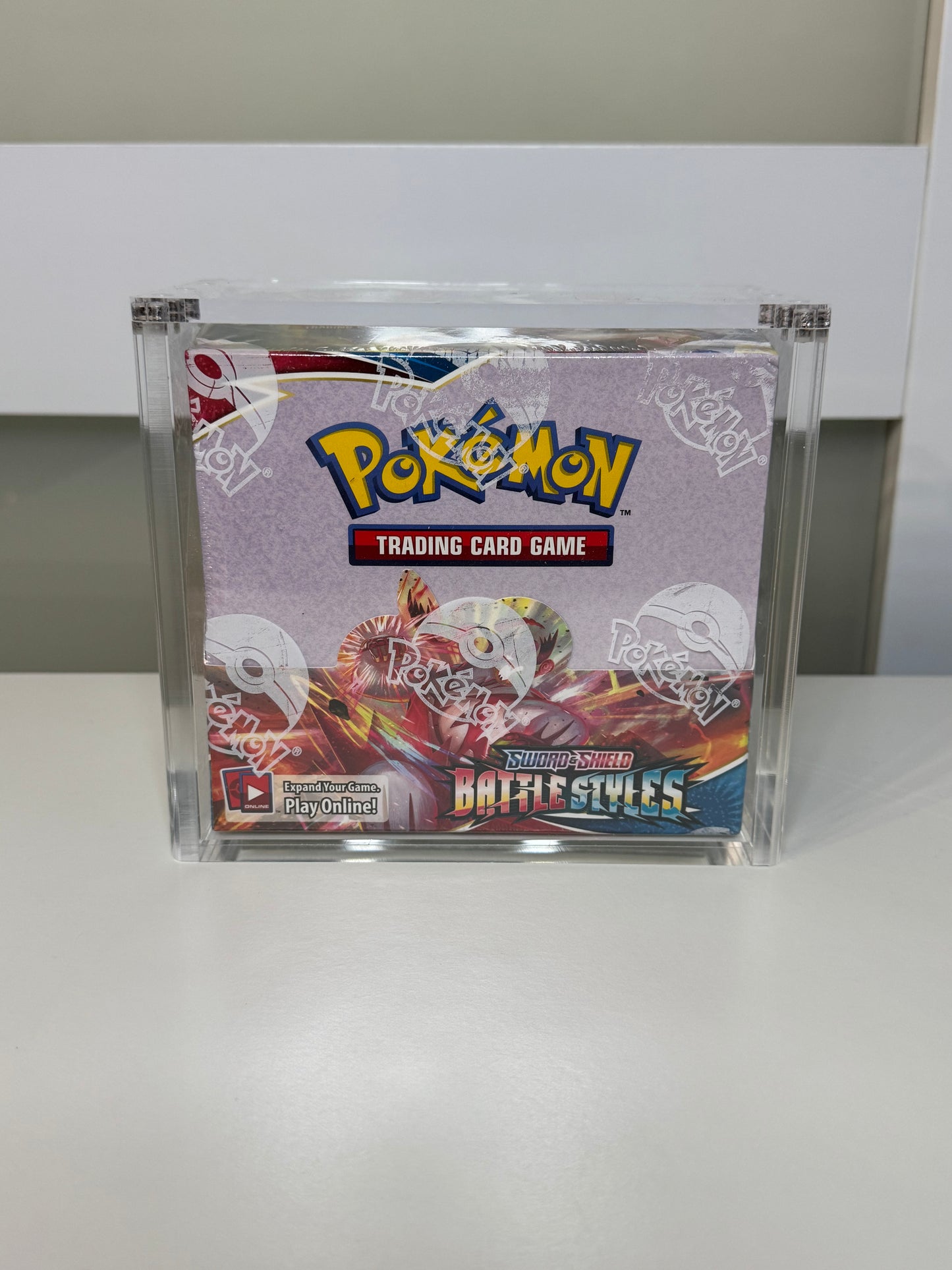 Pokemon Booster Box Acrylic Display Case UV Resistant Magnetic Lid Collector Protector CA Collects