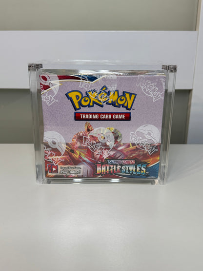 Pokemon Booster Box Acrylic Display Case UV Resistant Magnetic Lid Collector Protector CA Collects