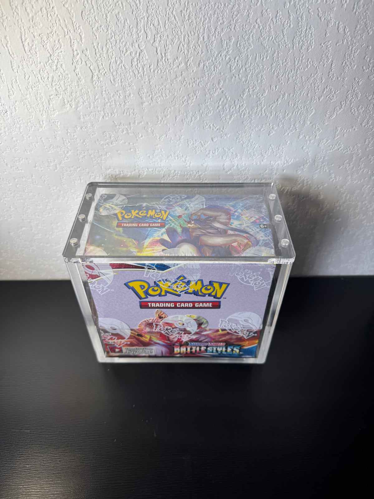Pokemon Booster Box Acrylic Display Case UV Resistant Magnetic Lid Collector Protector CA Collects