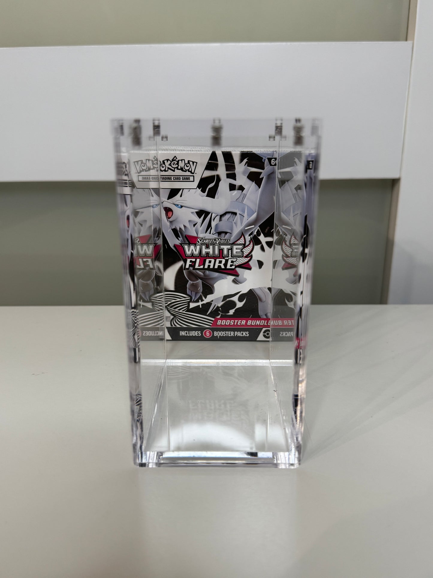 Pokemon Booster Bundle Acrylic Display Case UV Resistant Magnetic Lid Collector Protector CA Collects