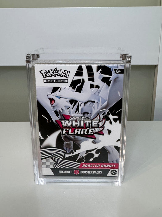 Pokemon Booster Bundle Acrylic Display Case UV Resistant Magnetic Lid Collector Protector CA Collects