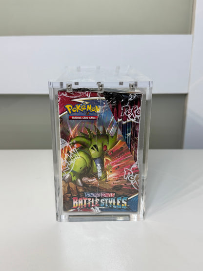 Pokemon Booster Box Acrylic Display Case UV Resistant Magnetic Lid Collector Protector CA Collects