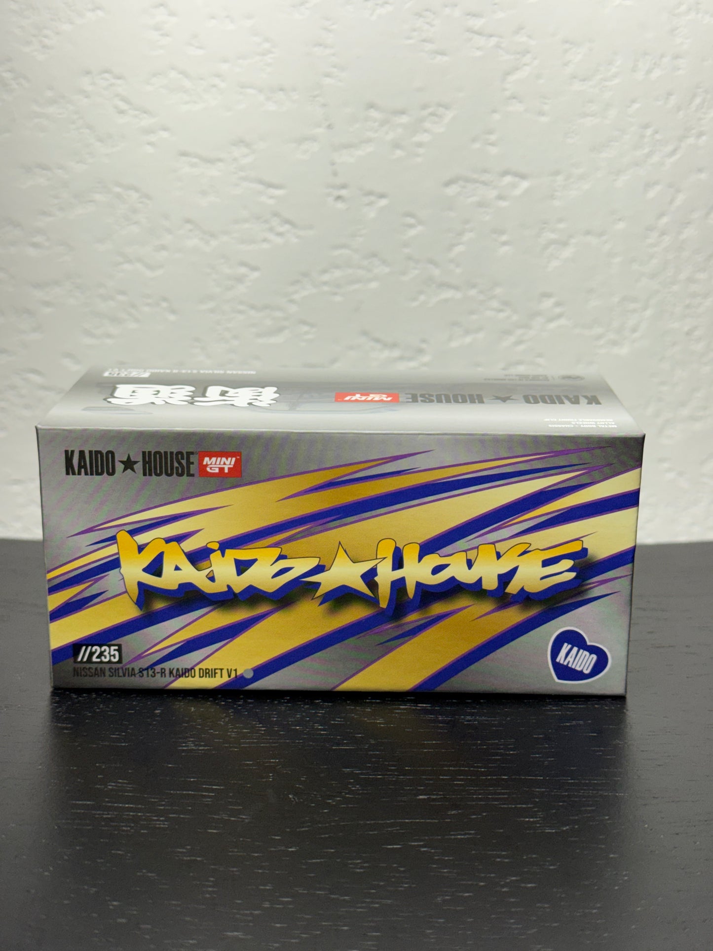 Kaido House x Mini GT 1:64 Nissan Silvia S13-R Kaido Drift V1 Greddy Gunmetal Gray Diecast Scale Model KHMG235 Sealed