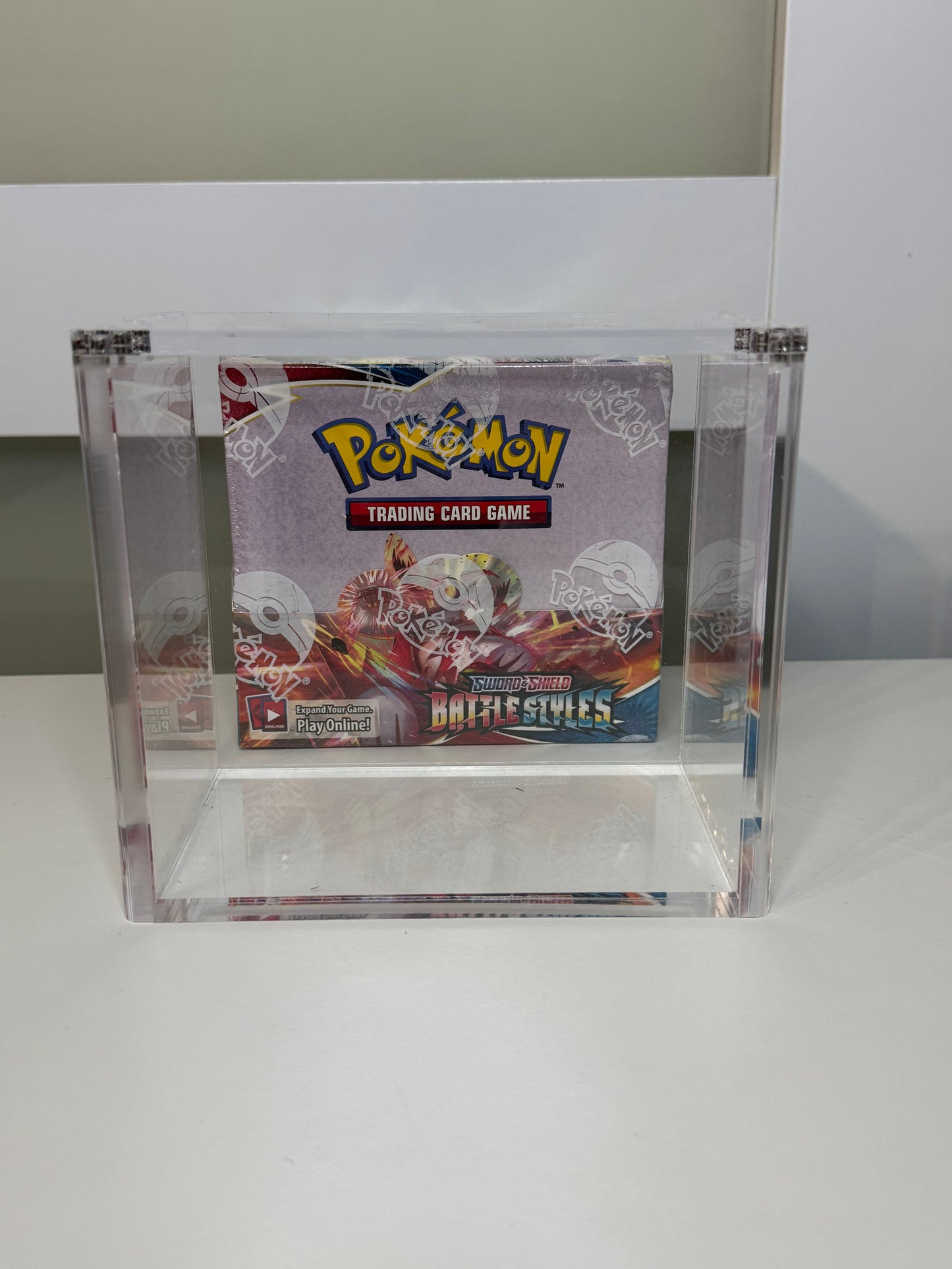 Pokemon Booster Box Acrylic Display Case UV Resistant Magnetic Lid Collector Protector CA Collects