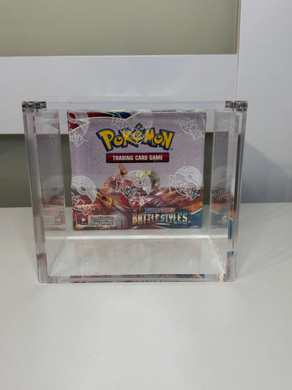 Pokemon Booster Box Acrylic Display Case UV Resistant Magnetic Lid Collector Protector CA Collects
