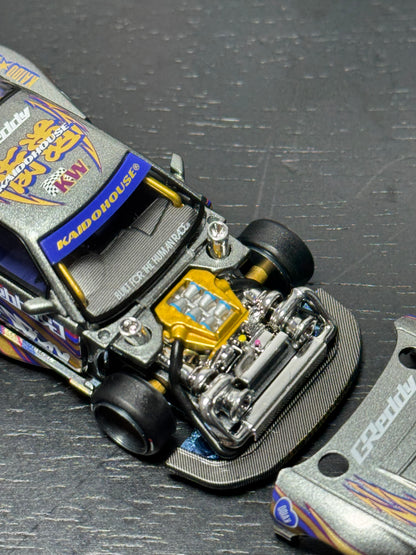 Kaido House x Mini GT 1:64 Nissan Silvia S13-R Kaido Drift V1 Greddy Gunmetal Gray Diecast Scale Model KHMG235 Sealed