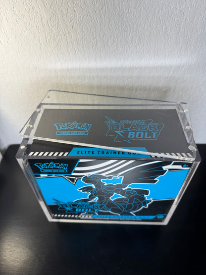 Pokemon ETB Magnetic Display Case Elite Trainer Box Protector Curved Edges