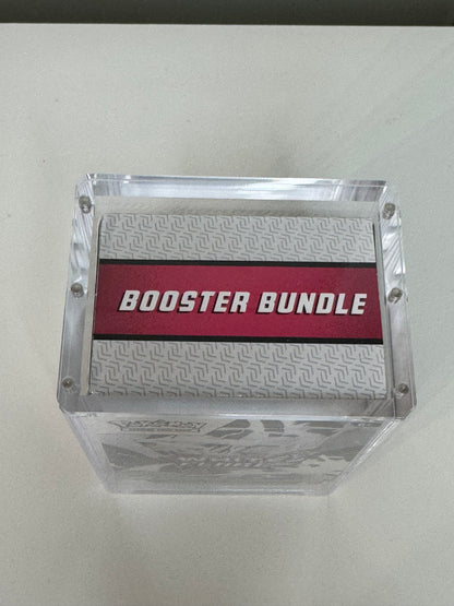 Pokemon Booster Bundle Acrylic Display Case UV Resistant Magnetic Lid Collector Protector CA Collects