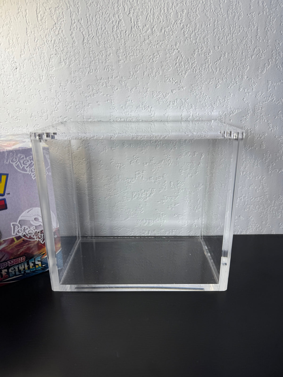 Pokemon Booster Box Acrylic Display Case UV Resistant Magnetic Lid Collector Protector CA Collects