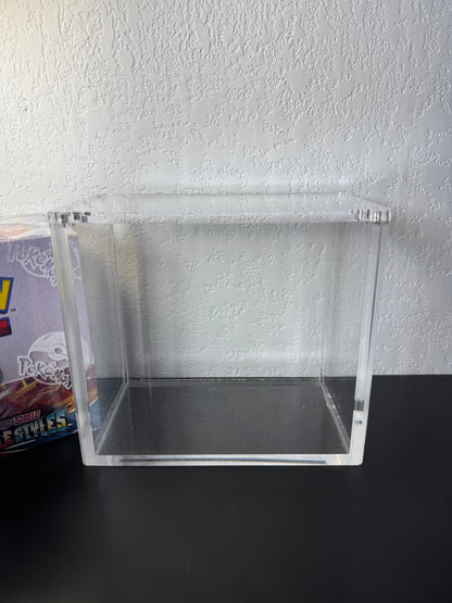 Pokemon Booster Box Acrylic Display Case UV Resistant Magnetic Lid Collector Protector CA Collects