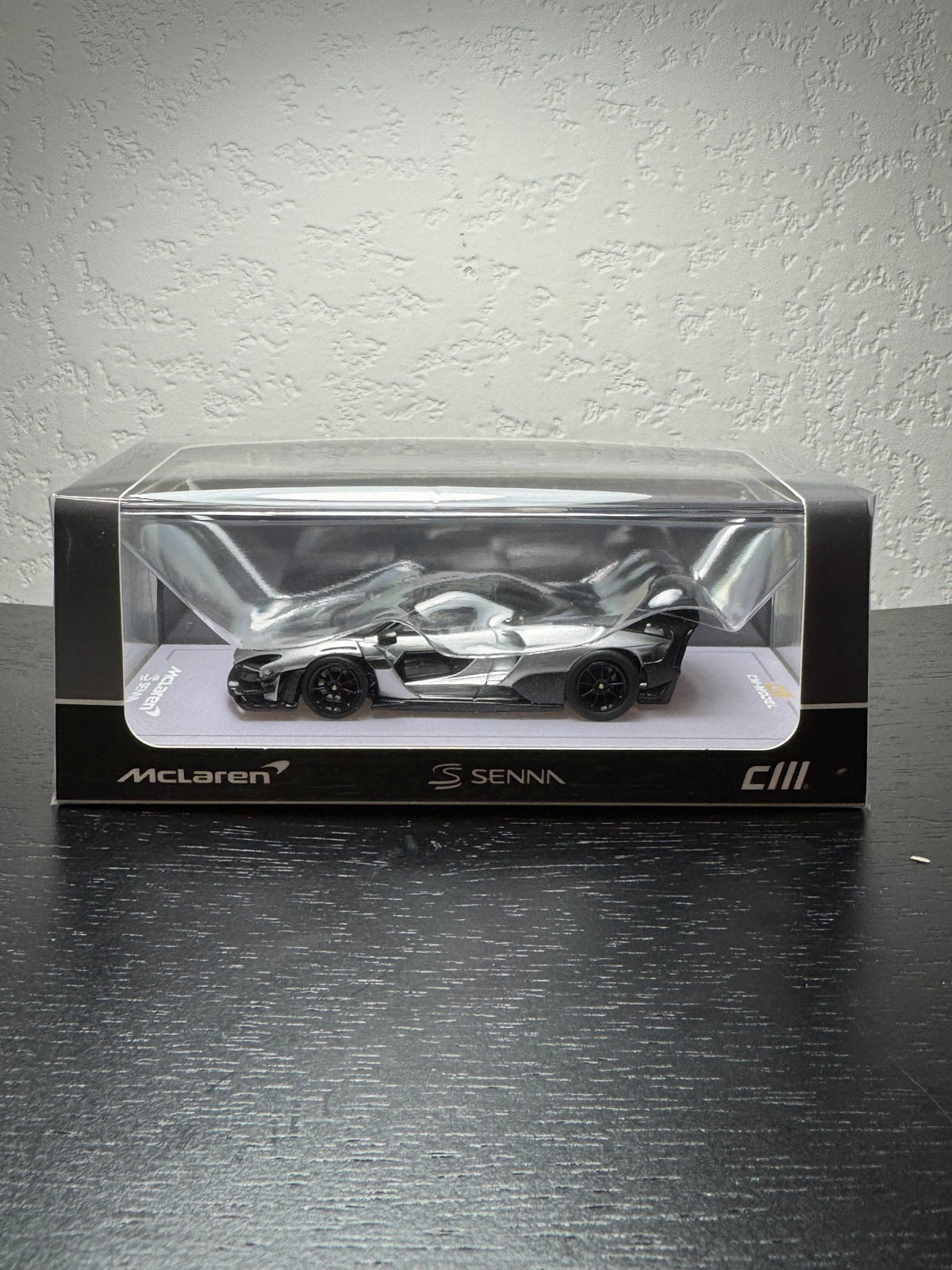 CM Model 1:64 McLaren Senna GTR Metallic Silver Gray Diecast Scale Model CM64-SennaGTR-11