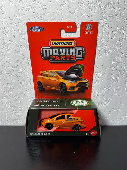 Matchbox Moving Parts 2018 Ford Focus RS Dark Orange #34 MB1463 1:64