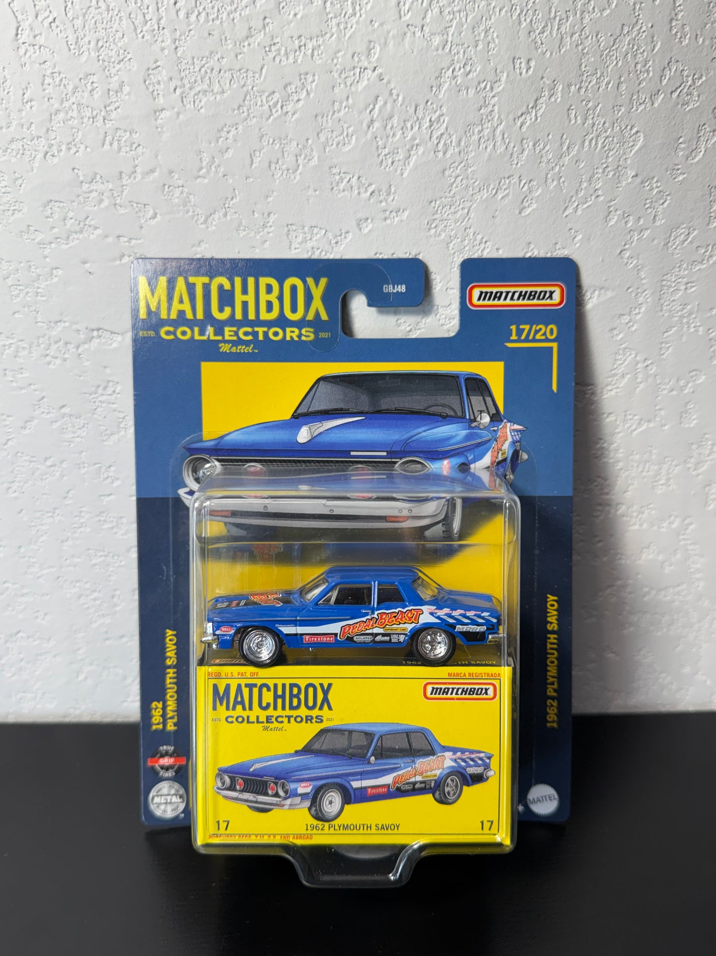 Matchbox Collectors 1962 Plymouth Savoy Blue #17 MB1238 1:64