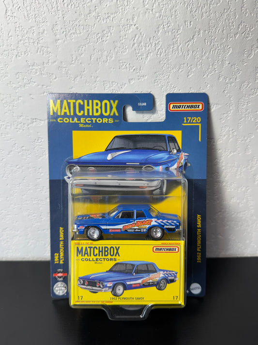Matchbox Collectors 1962 Plymouth Savoy Blue #17 MB1238 1:64