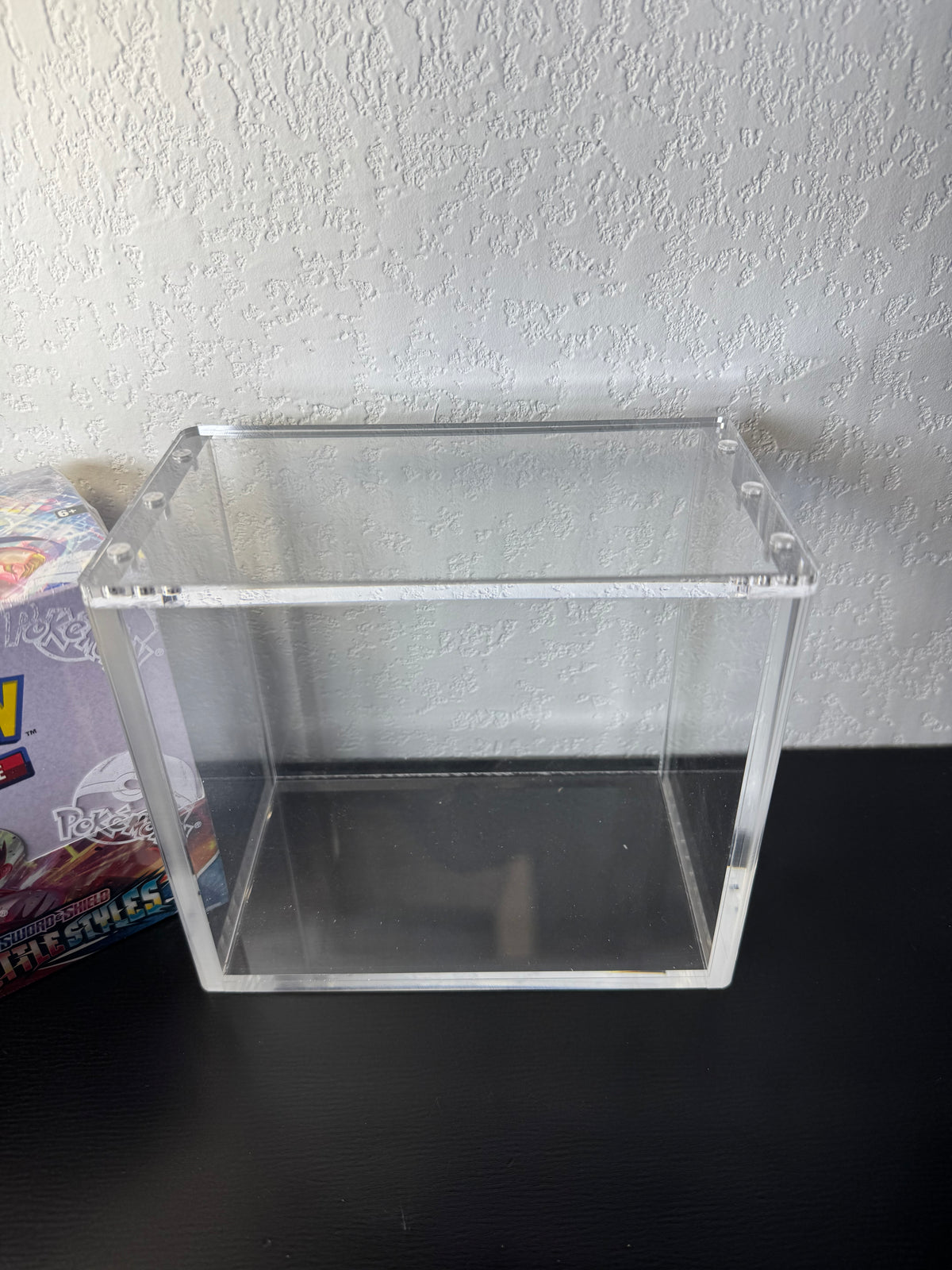 Pokemon Booster Box Acrylic Display Case UV Resistant Magnetic Lid Collector Protector CA Collects