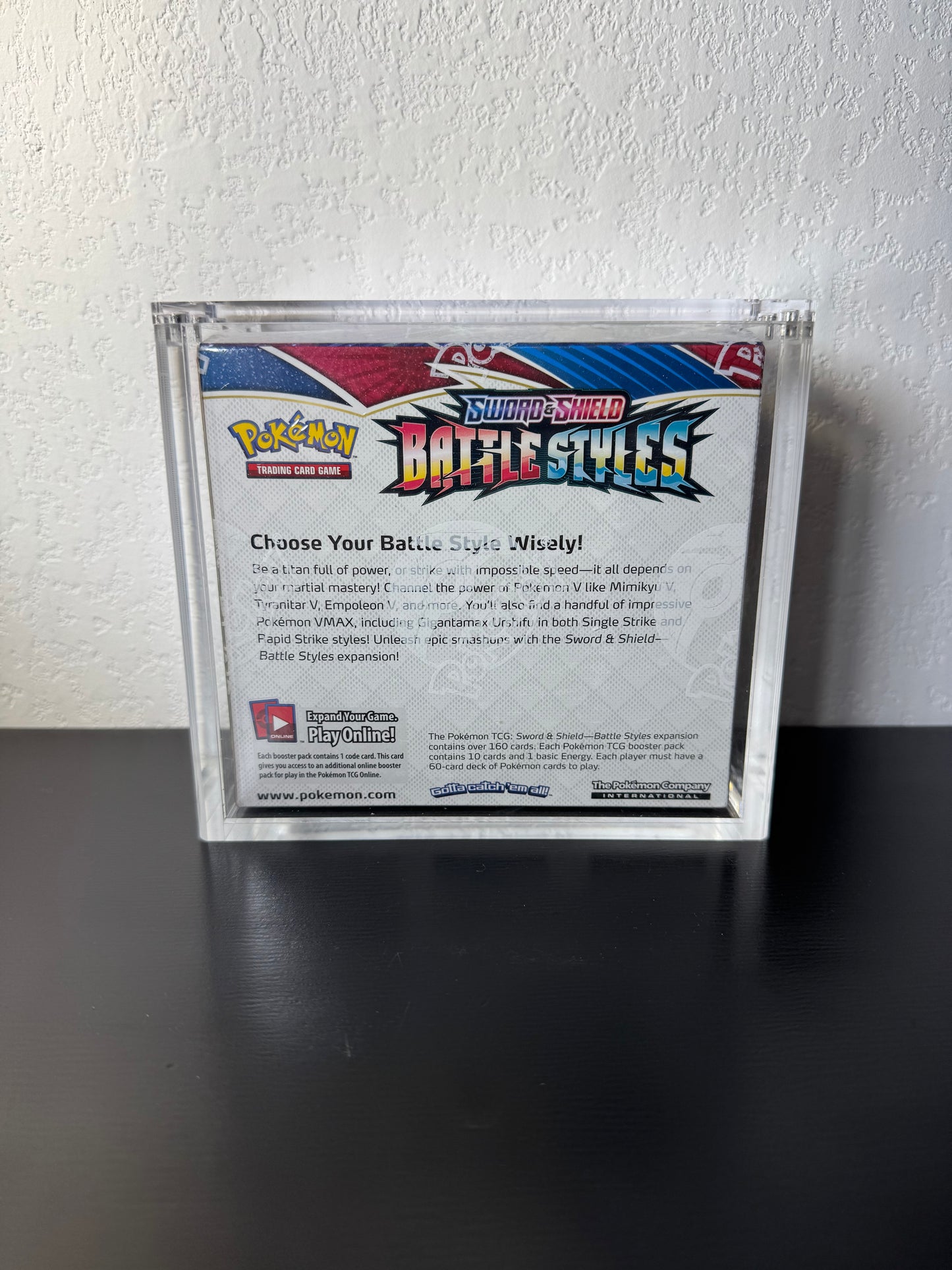 Pokemon Booster Box Acrylic Display Case UV Resistant Magnetic Lid Collector Protector CA Collects