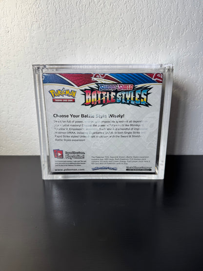 Pokemon Booster Box Acrylic Display Case UV Resistant Magnetic Lid Collector Protector CA Collects