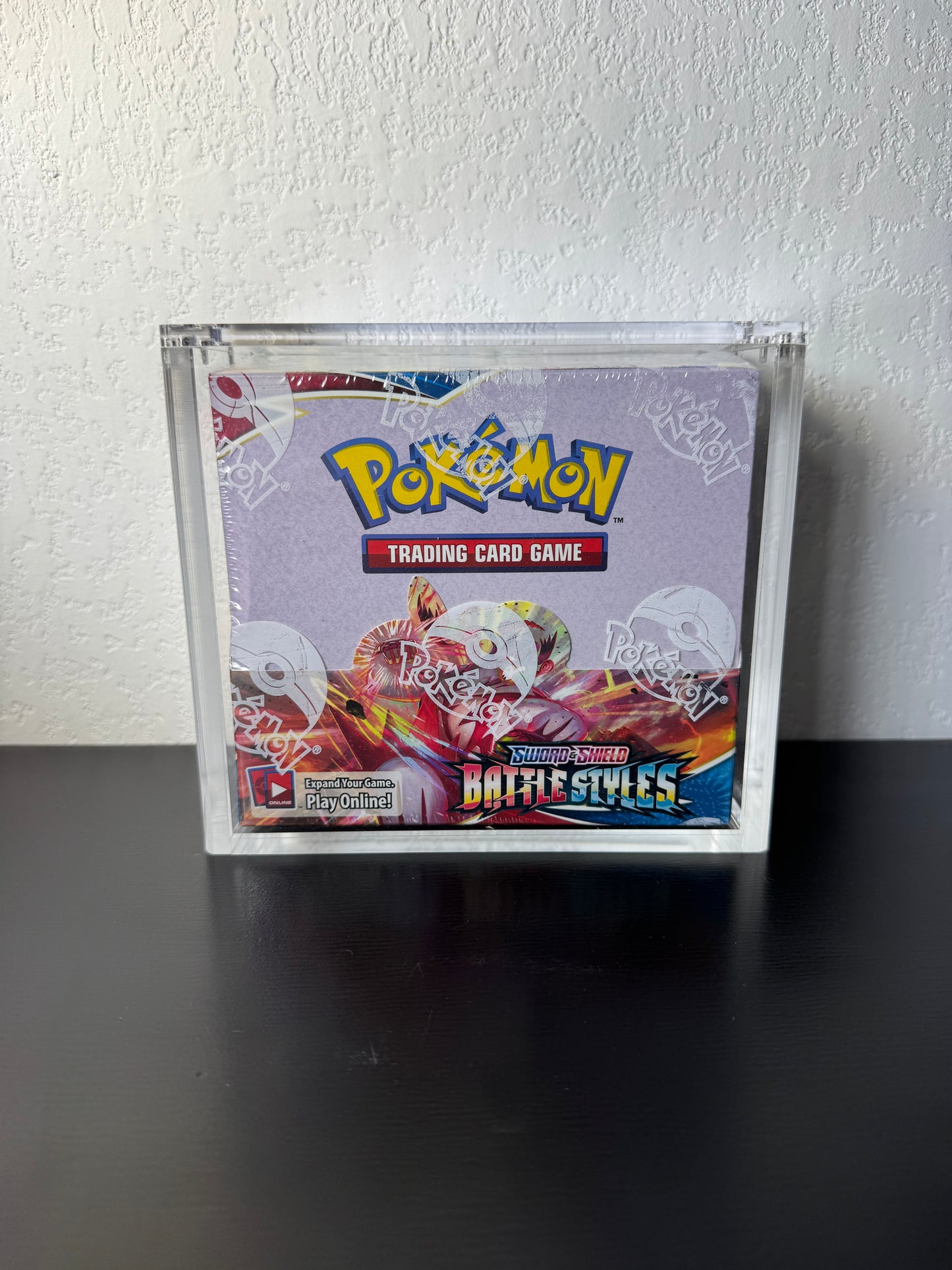 Pokemon Booster Box Acrylic Display Case UV Resistant Magnetic Lid Collector Protector CA Collects