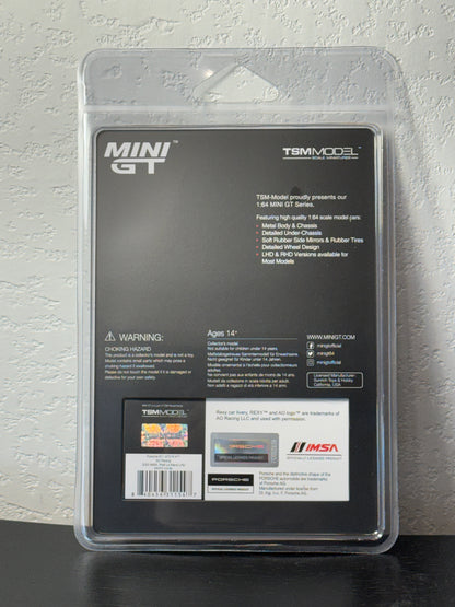 Mini GT 1:64 Porsche 911 GT3 R #77 AO Racing 2025 IMSA Petit Le Mans