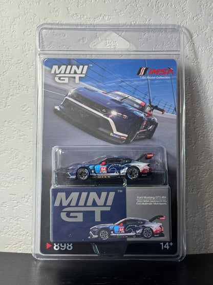 Mini GT 1:64 Ford Mustang GT3 #64 Ford Multimatic Motorsports 2024 IMSA Daytona 24Hr Diecast Race Car Model