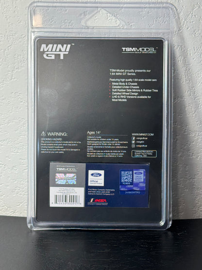 Mini GT 1:64 Ford Mustang GT3 #64 Ford Multimatic Motorsports 2024 IMSA Daytona 24Hr Diecast Race Car Model