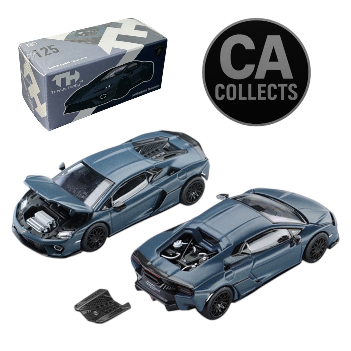 Trends Hobby 1:64 Lamborghini Temerario Matte Blue Diecast Scale Model 241082-A