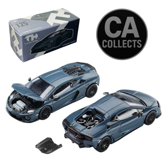 Trends Hobby 1:64 Lamborghini Temerario Matte Blue Diecast Scale Model 241082-A