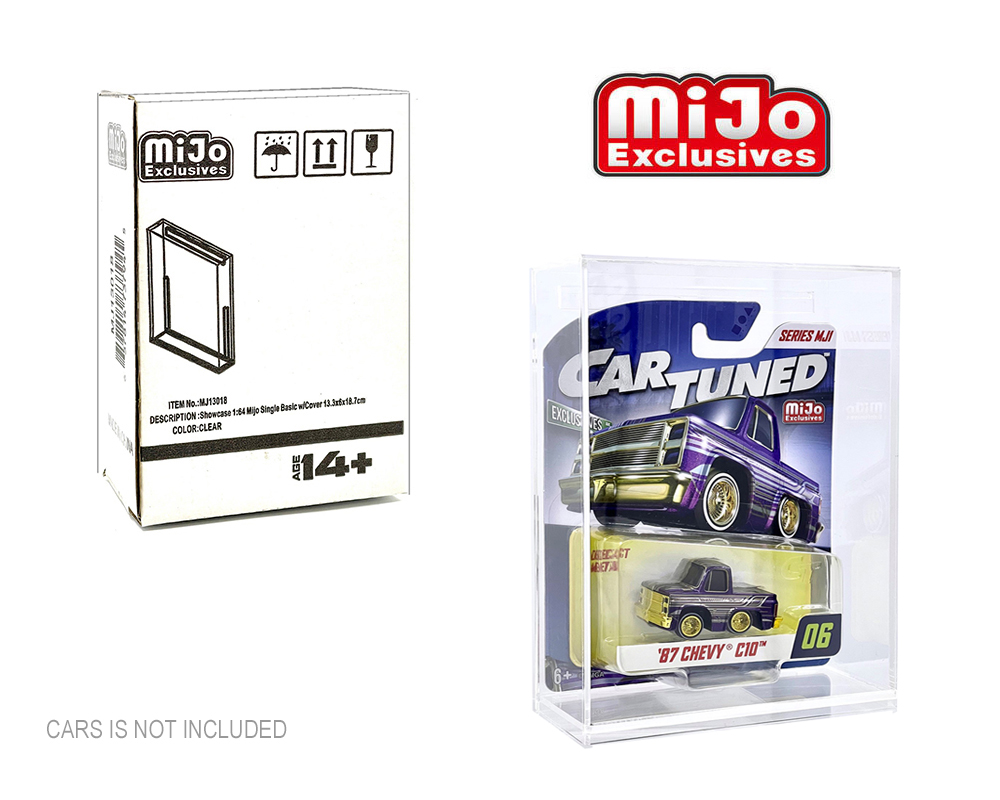 MiJo Exclusives MJ13018 1:64 Single Display Case | Hot Wheels & Treasure Hunt Display
