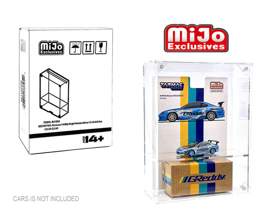 MiJo Exclusives MJ15020 Premium Single Display Case | Magnetic Cover 1:64 Collector Display