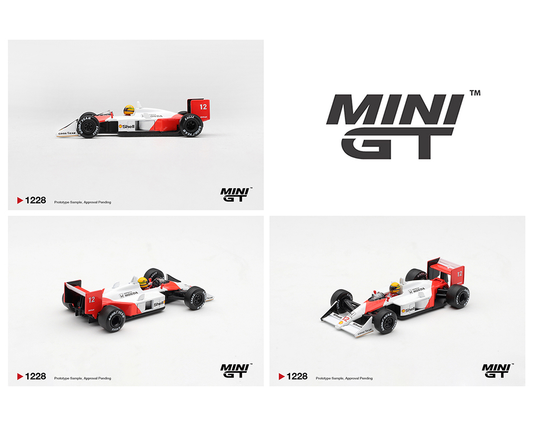 Mini GT 1:64 McLaren MP4/4 #12 Ayrton Senna 1988 Canadian Grand Prix Winner Limited Edition Diecast Scale Model MGT01228 - Preorder