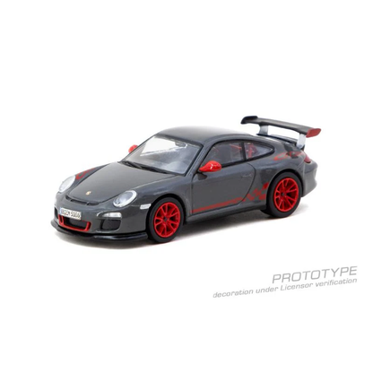 Tarmac Works 1:64 Porsche 911 GT3 RS 997.2 Grey Global64 x IXO Models Diecast Scale Model T64G-091-GY-B - Preorder