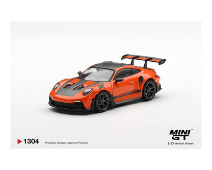 Mini GT 1:64 Porsche 911 992 GT3 RS Weissach Package Gulf Orange Limited Edition Diecast Scale Model MGT01304 - Preorder