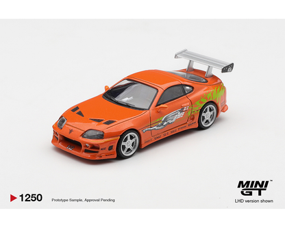 Mini GT 1:64 Fast and Furious Toyota Supra BOMEX Brian O'Conner Limited Edition Diecast Scale Model MGT01250 - Preorder