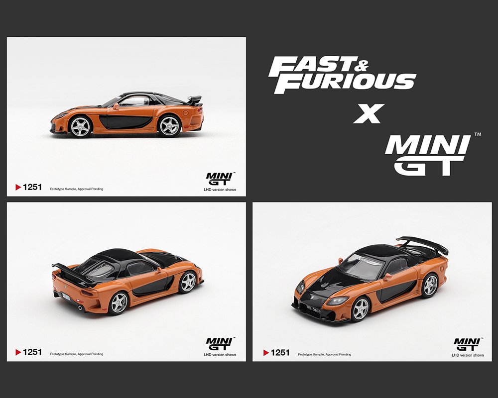 Mini GT 1:64 Mazda RX-7 VeilSide Fortune Han Seoul-Oh Fast and Furious Tokyo Drift Limited Edition Diecast Scale Model MGT01251 - Preorder