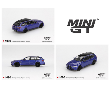 Mini GT 1:64 BMW M3 Competition Touring Portimao Blue Metallic Diecast Scale Model MGT01090