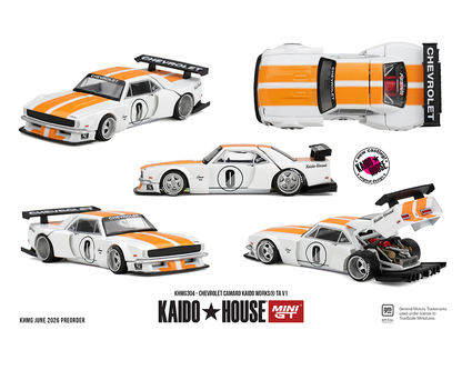 Preorder - Kaido House x Mini GT 1:64 Chevrolet Camaro KAIDO WORKS TA V1 New Tooling Limited Edition Diecast Scale Model KHMG304