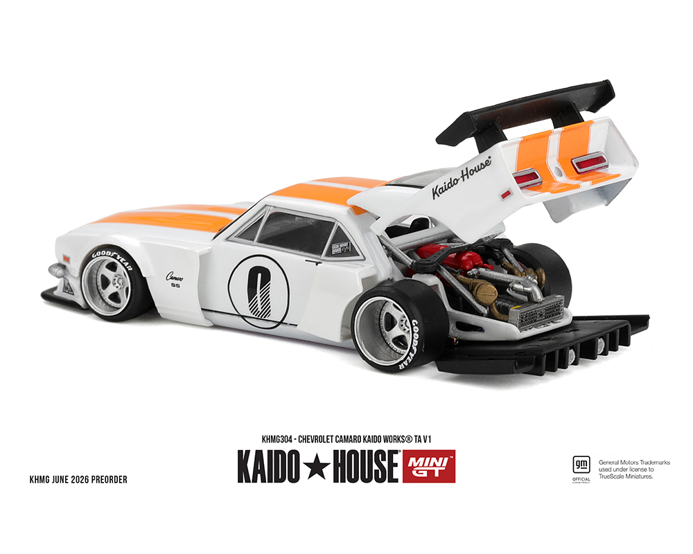 Preorder - Kaido House x Mini GT 1:64 Chevrolet Camaro KAIDO WORKS TA V1 New Tooling Limited Edition Diecast Scale Model KHMG304