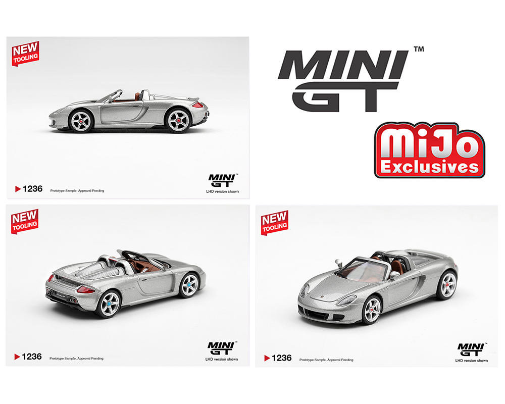 Preorder - Mini GT 1:64 Porsche Carrera GT Silver MGT01236-BL