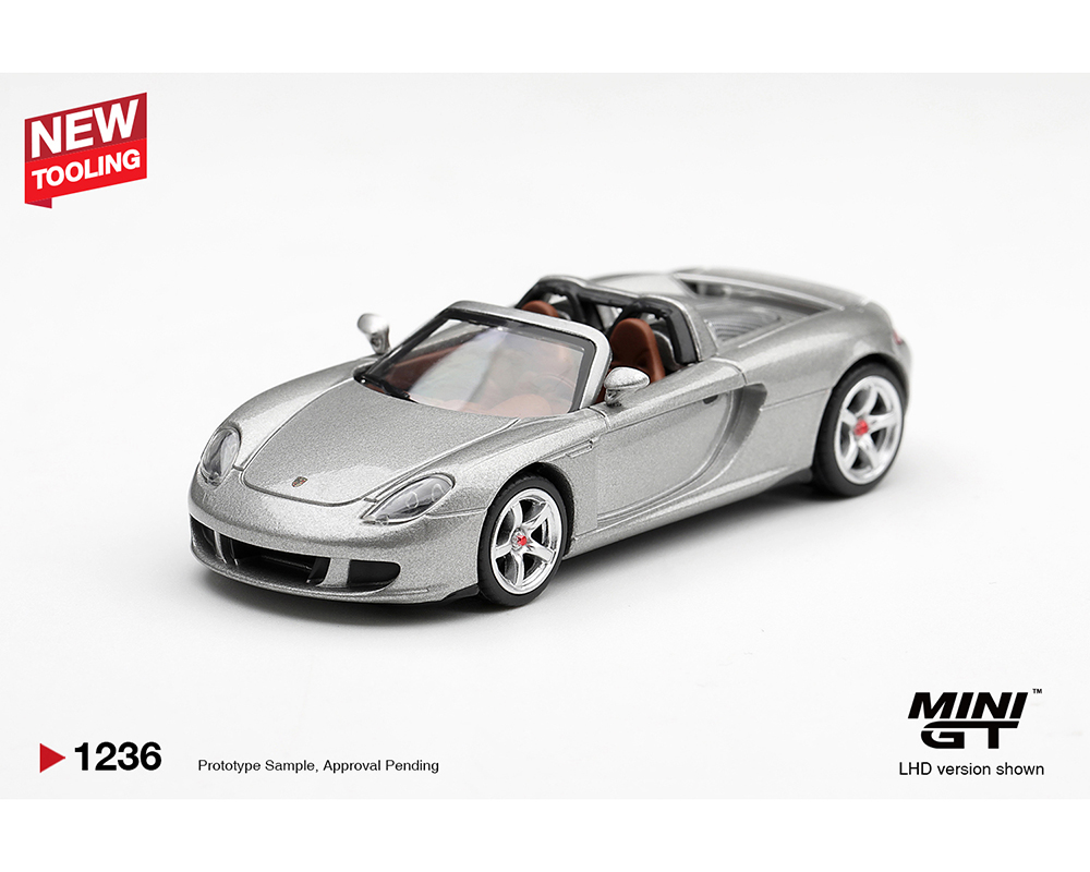 Preorder - Mini GT 1:64 Porsche Carrera GT Silver MGT01236-BL