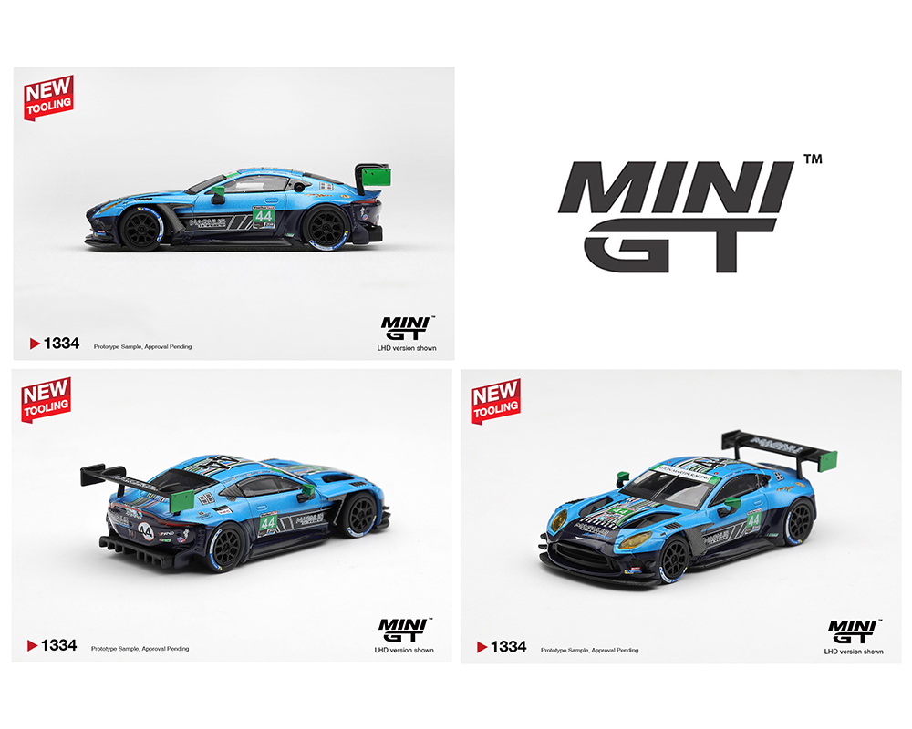 Preorder - Mini GT 1:64 Aston Martin Vantage GT3 Evo #44 Magnus Racing 2025 IMSA Daytona 24 Hrs Blue MGT01334-BL